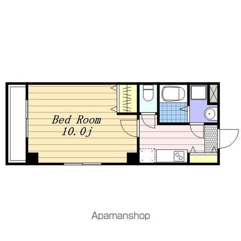 カーサノザキⅦ(1K/1階)の間取り写真