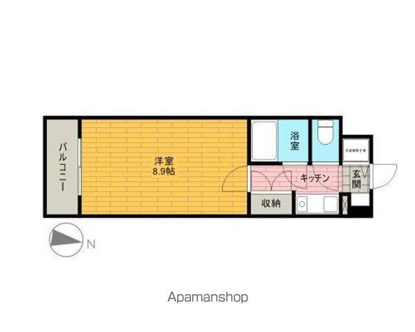 ホーユウコンフォルト南光台(1K/1階)の間取り写真