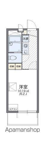 レオパレスピーフス(1K/1階)の間取り写真