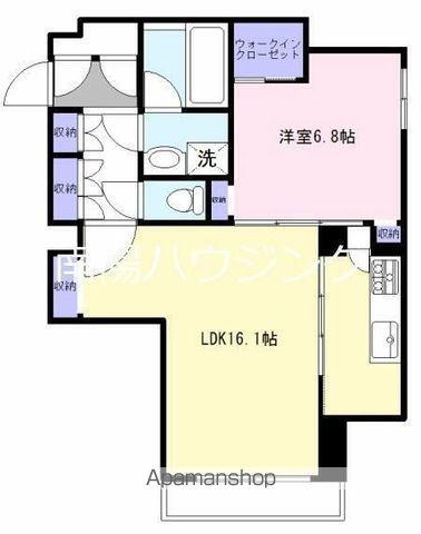 吉祥寺・オリーブの庭 西棟(1LDK/2階)の間取り写真