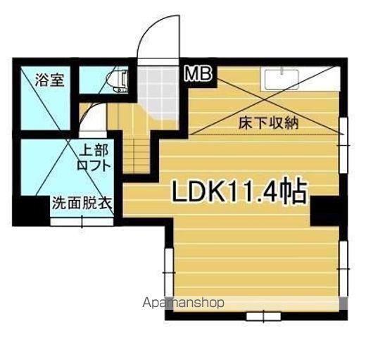 メゾン ド ブランシュ 南林寺(ワンルーム/2階)の間取り写真