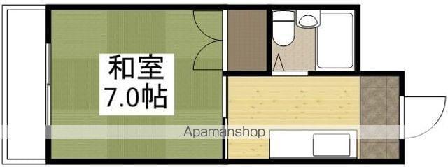 富田町共同ビル(1K/2階)の間取り写真