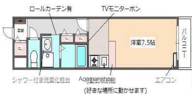 第2日吉ハイツ(1K/1階)の間取り写真