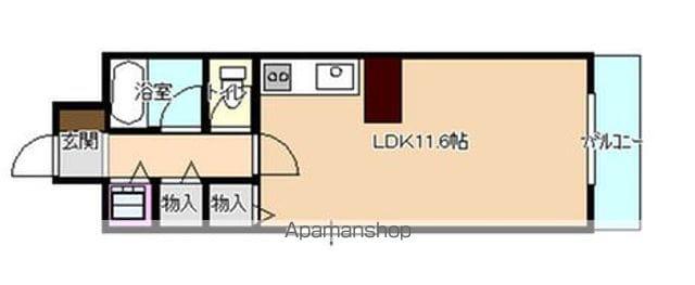 ダイアパレス沼垂四ツ角(ワンルーム/3階)の間取り写真