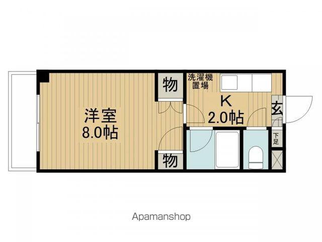 ビューロックウェーブB棟(1K/3階)の間取り写真