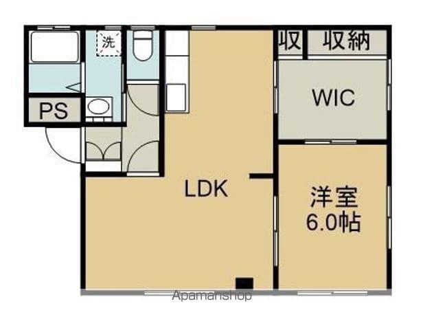 メゾンAKIRA(1SLDK/1階)の間取り写真