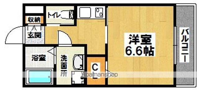 PREMIERE諏訪ノ森(1K/1階)の間取り写真
