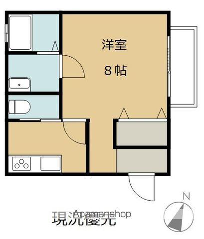 ポチ&たまハウス久保(1K/2階)の間取り写真