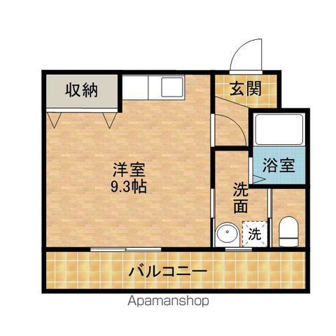 TKマンションⅢ(ワンルーム/1階)の間取り写真