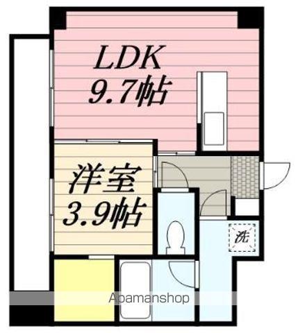 アールズプレイス福岡香椎駅前(1LDK/4階)の間取り写真