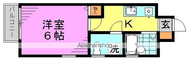 フレッシュノア(1K/3階)の間取り写真