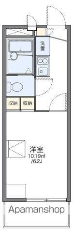 レオパレスM.S.MⅡ(1K/3階)の間取り写真