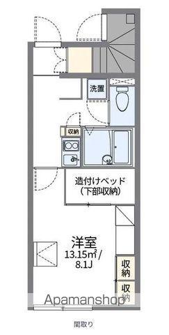 レオパレスダンダンめぐみ(1K/1階)の間取り写真