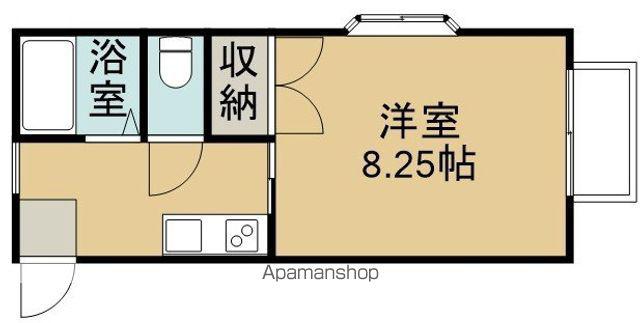 ハートナーハウスAB(1K/2階)の間取り写真