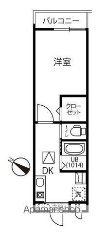 ファーマメント大宮大和田(1K/1階)の間取り写真
