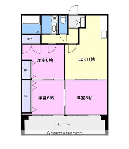 ウェンブリ(3LDK/2階)の間取り写真