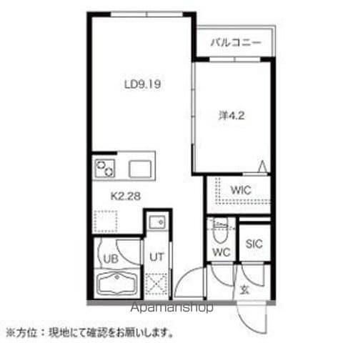 エルム北円山(1LDK/4階)の間取り写真