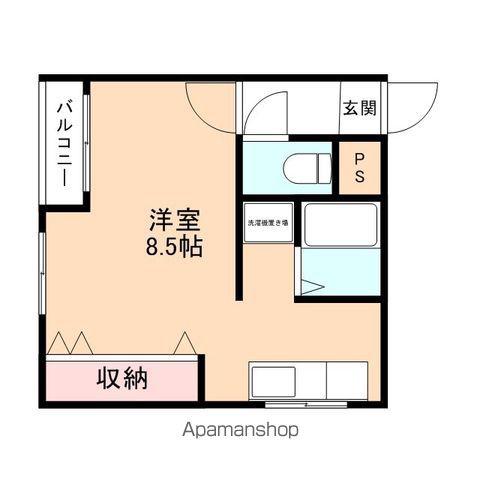 エムワン(1K/2階)の間取り写真