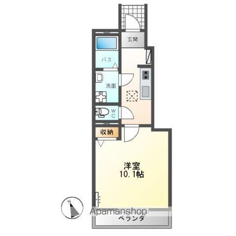 DURATE REVE(1K/1階)の間取り写真