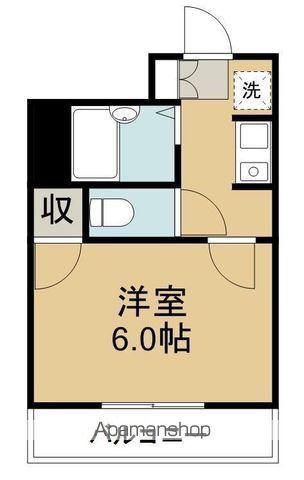 アルページュ若林(1K/2階)の間取り写真