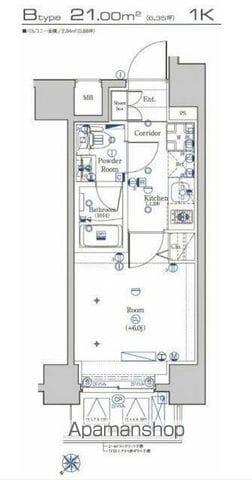 SYFORME KANNAI(1K/5階)の間取り写真