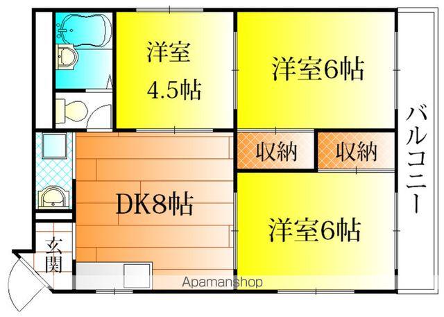 グリーンコーポラス若松(3DK/2階)の間取り写真
