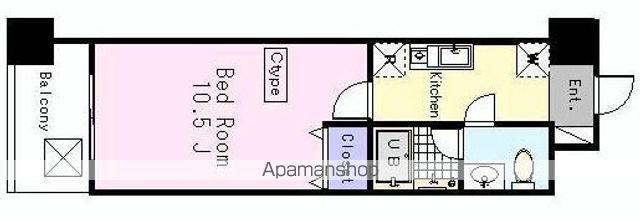 エルムG(1K/7階)の間取り写真