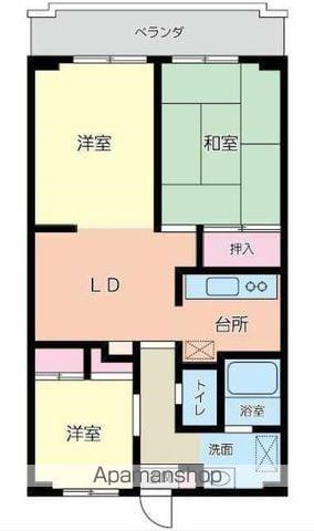 シティサイドテラス(2LDK/2階)の間取り写真