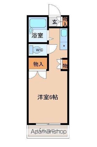 JJBLDⅡ(1K/3階)の間取り写真