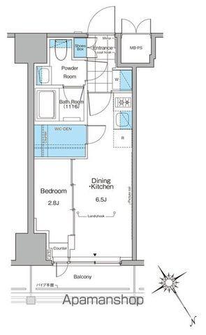 ルフォンプログレ横浜関内(1DK/7階)の間取り写真