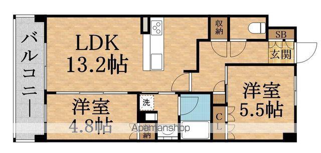 URBAN パーク AWAJI(2LDK/8階)の間取り写真