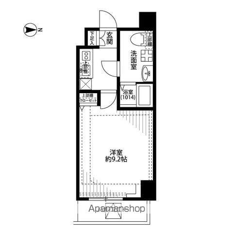 プレール・ドゥーク東陽町Ⅱ(1K/8階)の間取り写真