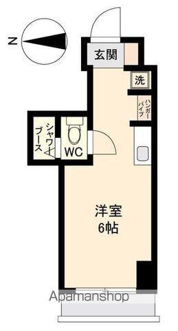 アソルティ東二番丁レジデンス(ワンルーム/3階)の間取り写真