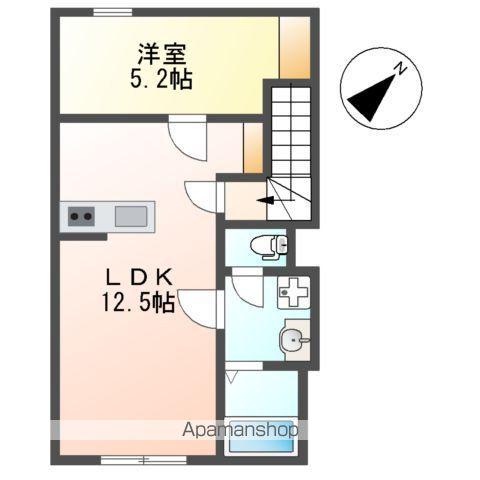アパート500577(1LDK/2階)の間取り写真