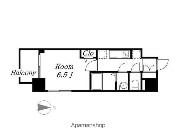 ファステート名古屋ラプソディ(1K/7階)の間取り写真