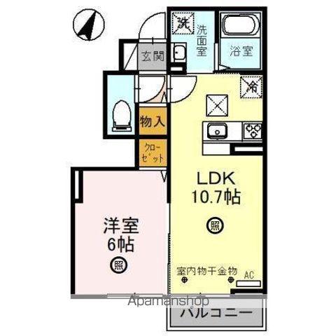 匠乃館 F(1LDK/1階)の間取り写真