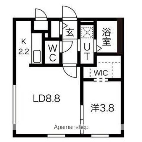 HILLS SAPPOROⅢ(1LDK/3階)の間取り写真