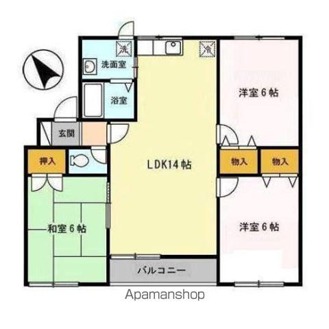 シャトゥソレイユ(3LDK/3階)の間取り写真