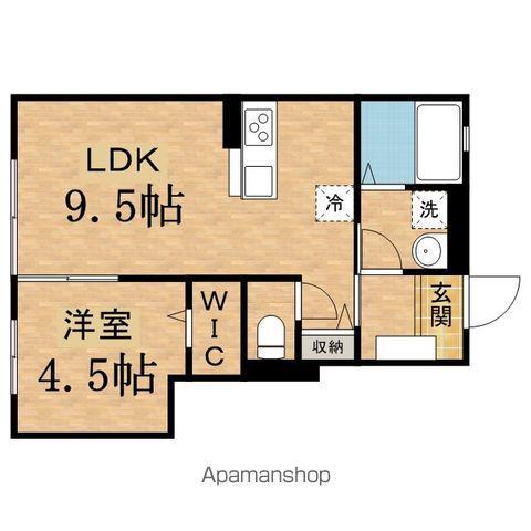 FAMILLE COSMOS(1LDK/1階)の間取り写真