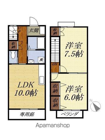 LAソネットゥ(2LDK)の間取り写真
