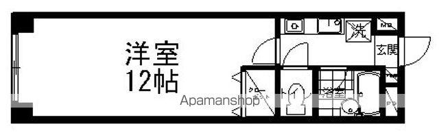 ダウンタウンモール(1K/4階)の間取り写真