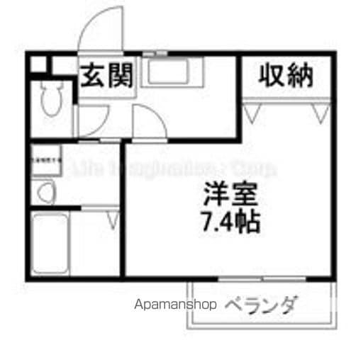 ハイツT&AⅡ(1K/1階)の間取り写真