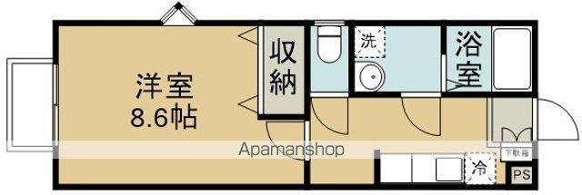 グランジュテ(1K/2階)の間取り写真