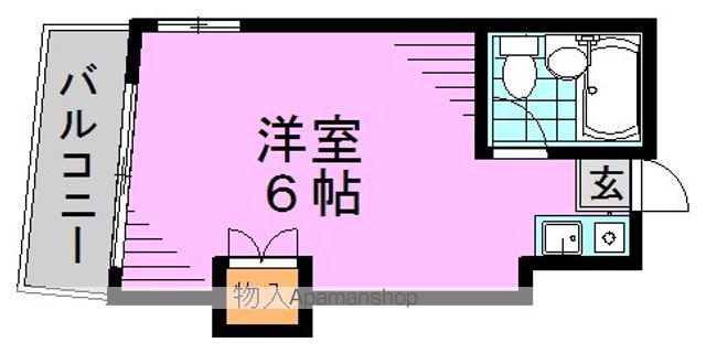 パールハイツ(ワンルーム/3階)の間取り写真