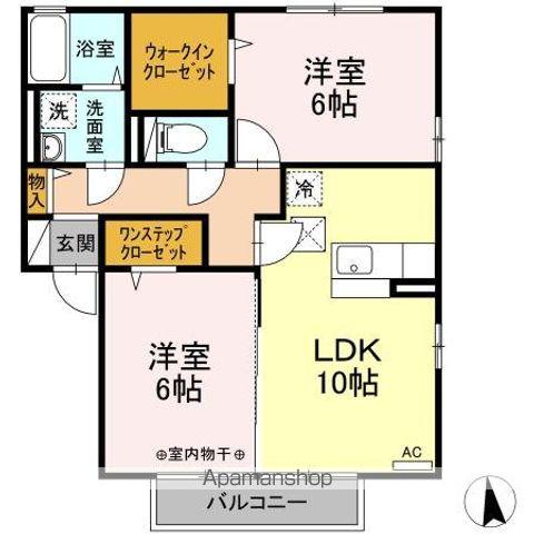 D-ROOM並柳(2LDK/1階)の間取り写真