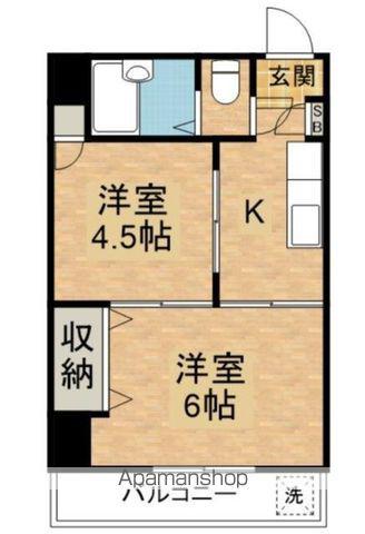 KS FLATS(2K/5階)の間取り写真
