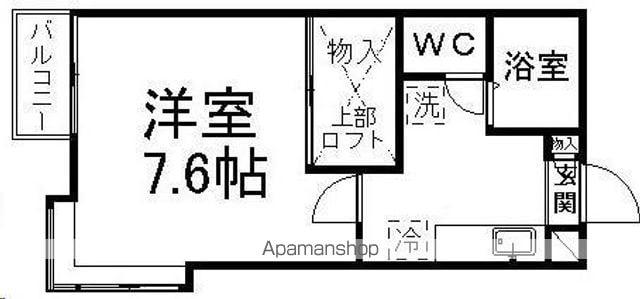 モンペクァ(1K/1階)の間取り写真