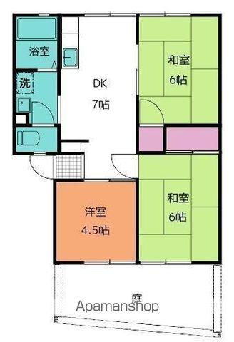 ファミール泉(3DK/1階)の間取り写真