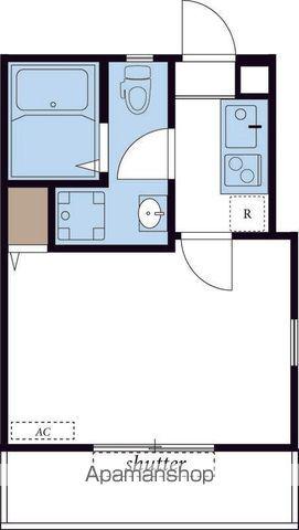 CASA PONTE 山王台(1K/1階)の間取り写真