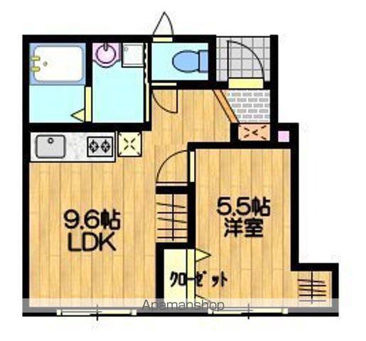 ラ・ルーチェ中央A(1LDK/1階)の間取り写真